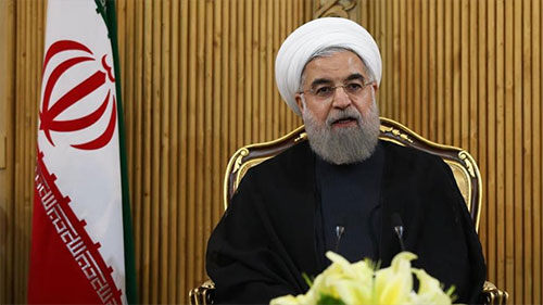 El presidente de Irán, Hassan Ruhani Descontento iraní por la injerencia turca en Iraq y Siria